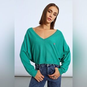 Molly bracken embroidered heart sweater